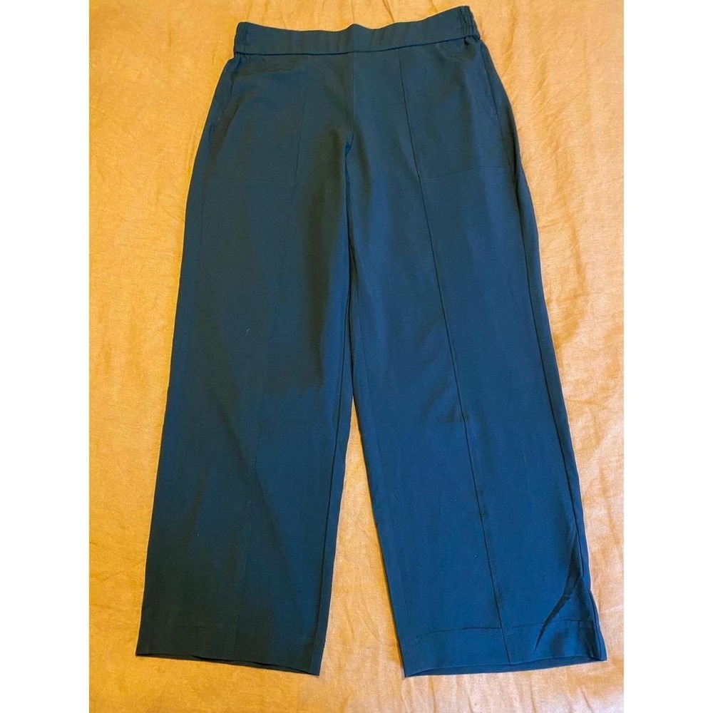 Lou & Grey Pants Women Large Petite Lightweight Black Elastic Stretch sku53